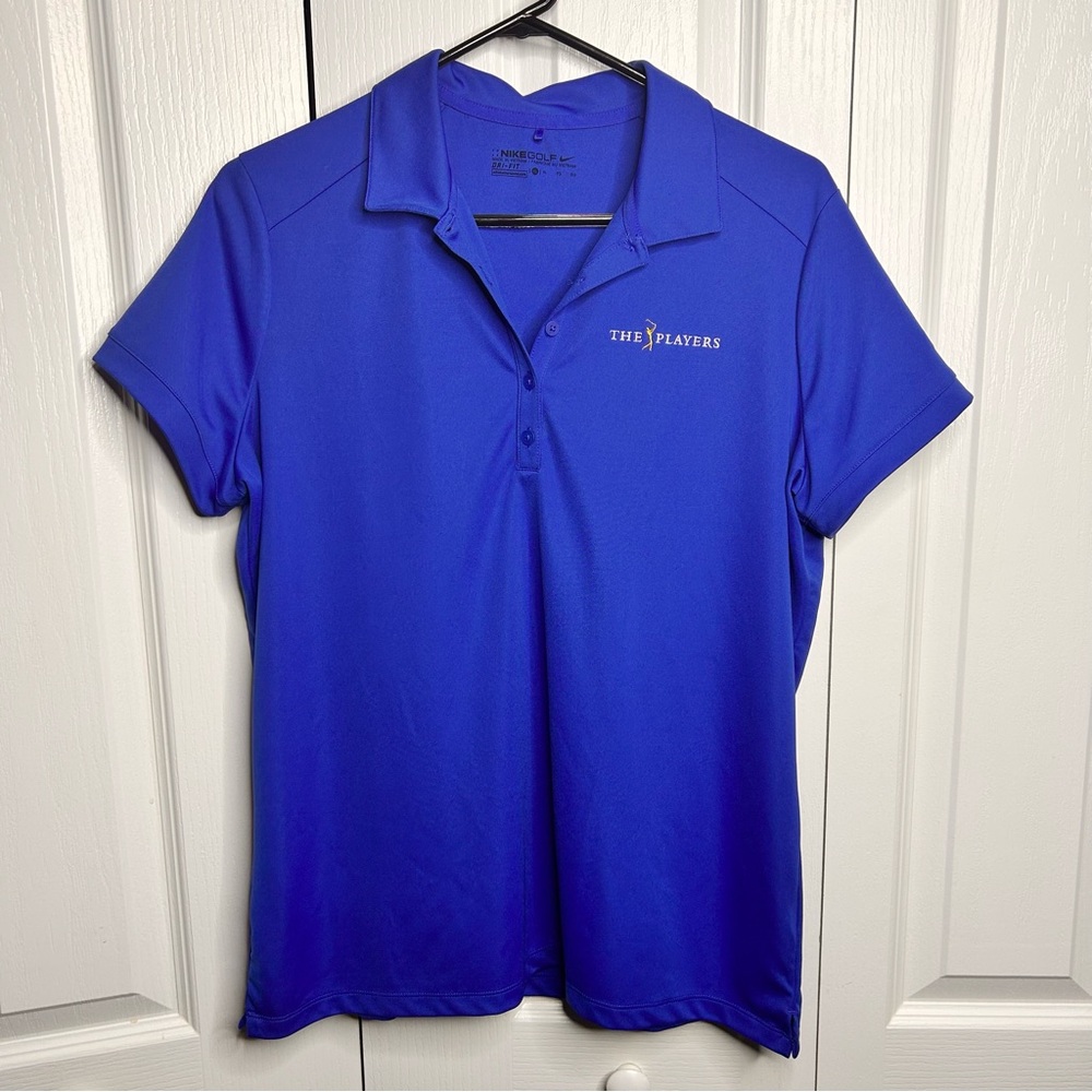 Nike Polo Shirt Women’s XL Royal Blue The Players Championship Short Sleeve Golf